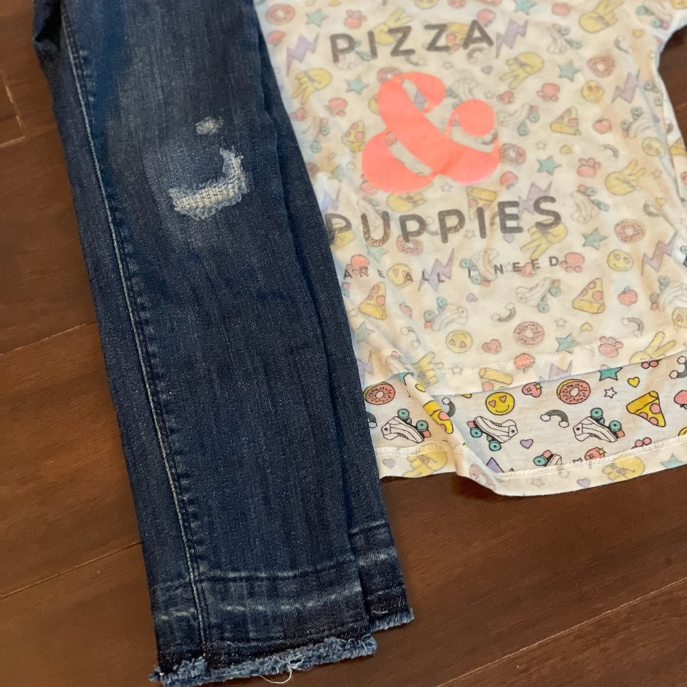 Old Navy Distressed Hem Jeans 5T